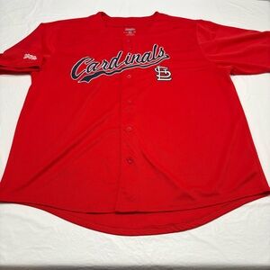 Stitches MLB St Louis Cardinals Red Baseball Jersey Blank Men’s 2XL